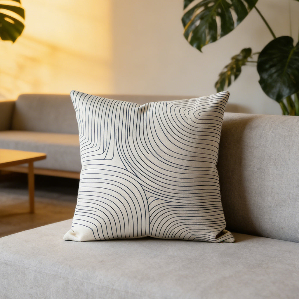 Line Pattern Throw Pillow