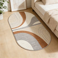 Oval Curve Pattern Floor Mat