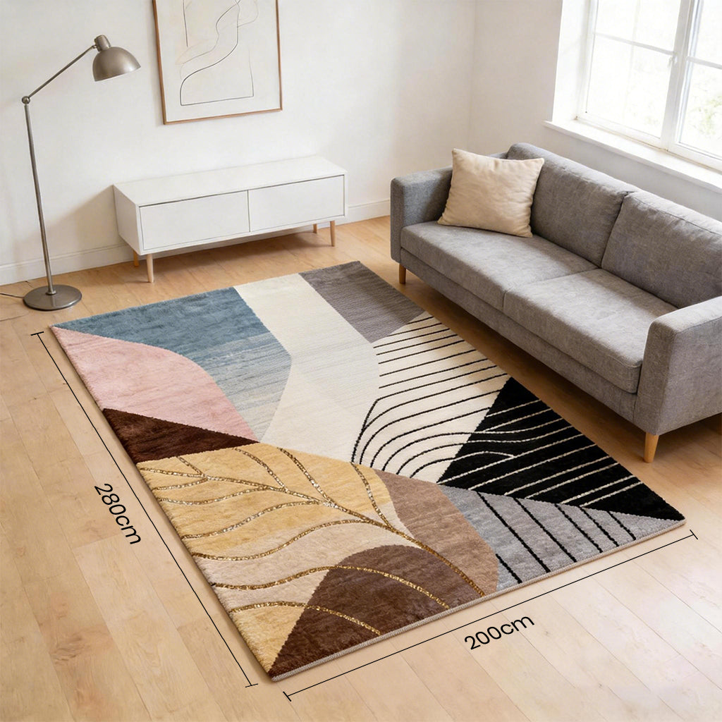 Multicolor Geometric Area Rug