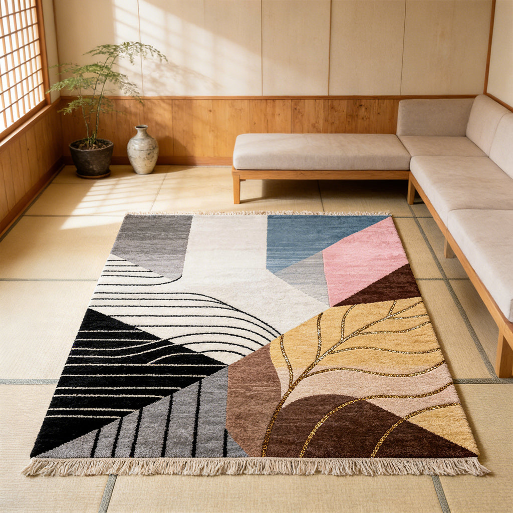Multicolor Geometric Area Rug