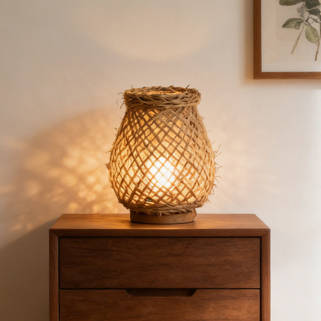 Woven Rope Table Lamp