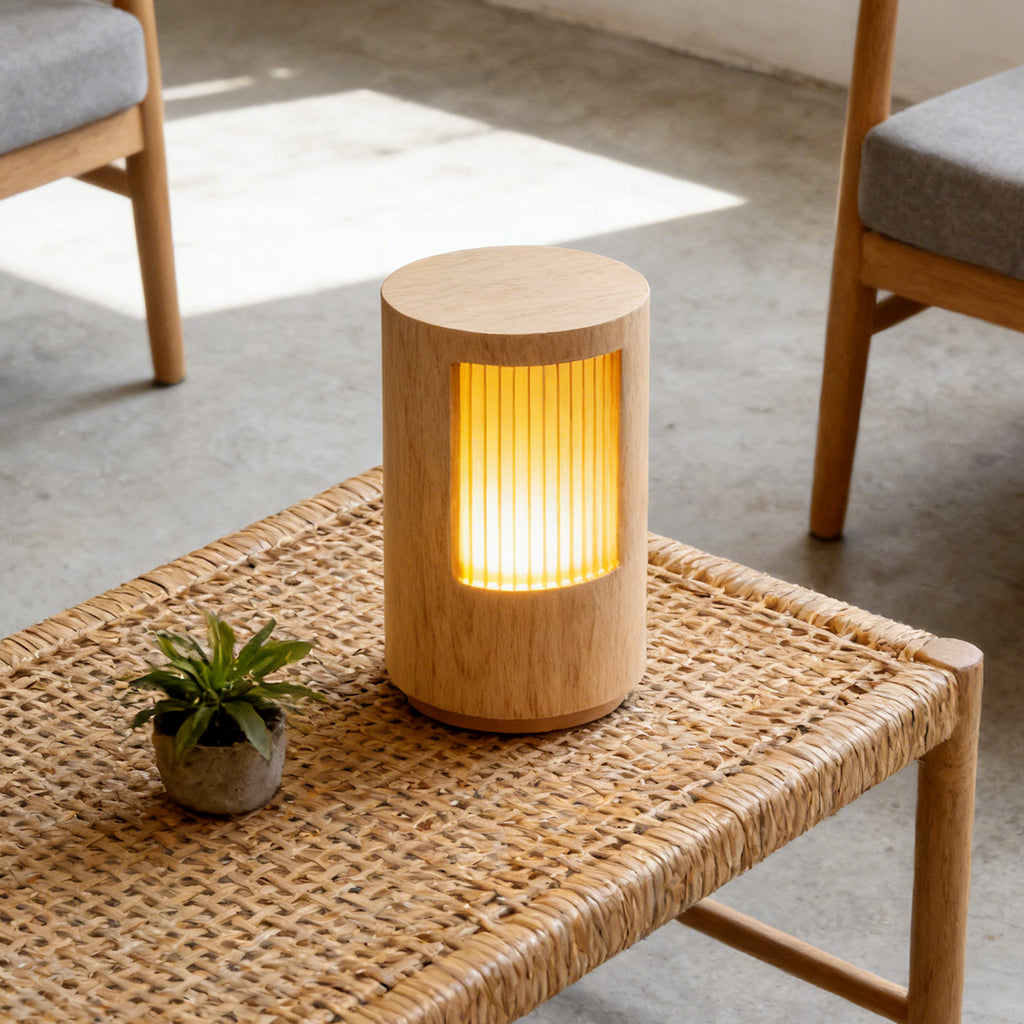 Wood Cylinder Ambient Lamp