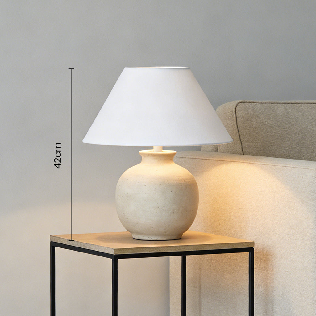 Cream Ceramic Table Lamp
