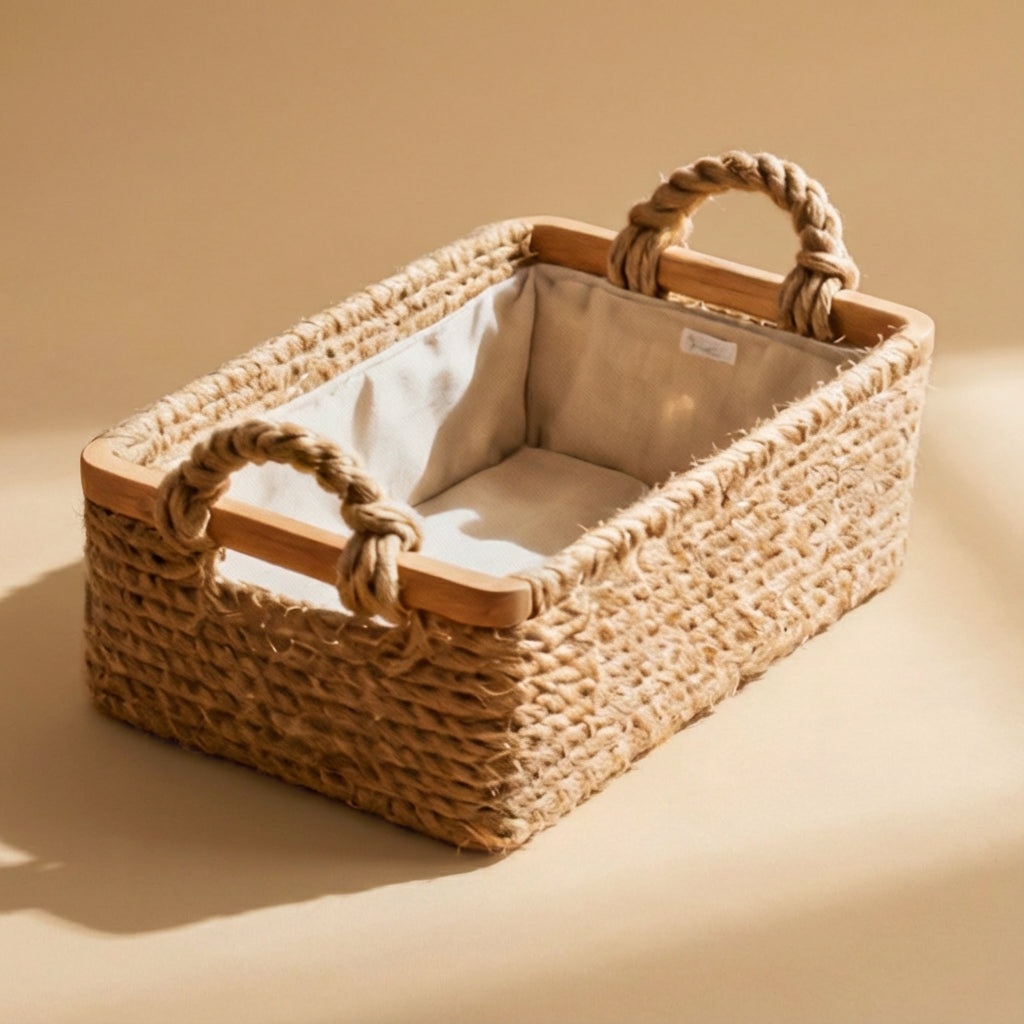 Jute Rope Storage Basket