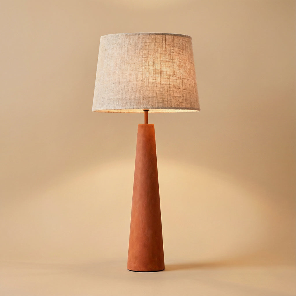 Terracotta Cone Table Lamp