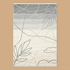 Gray Gradient Line Area Rug