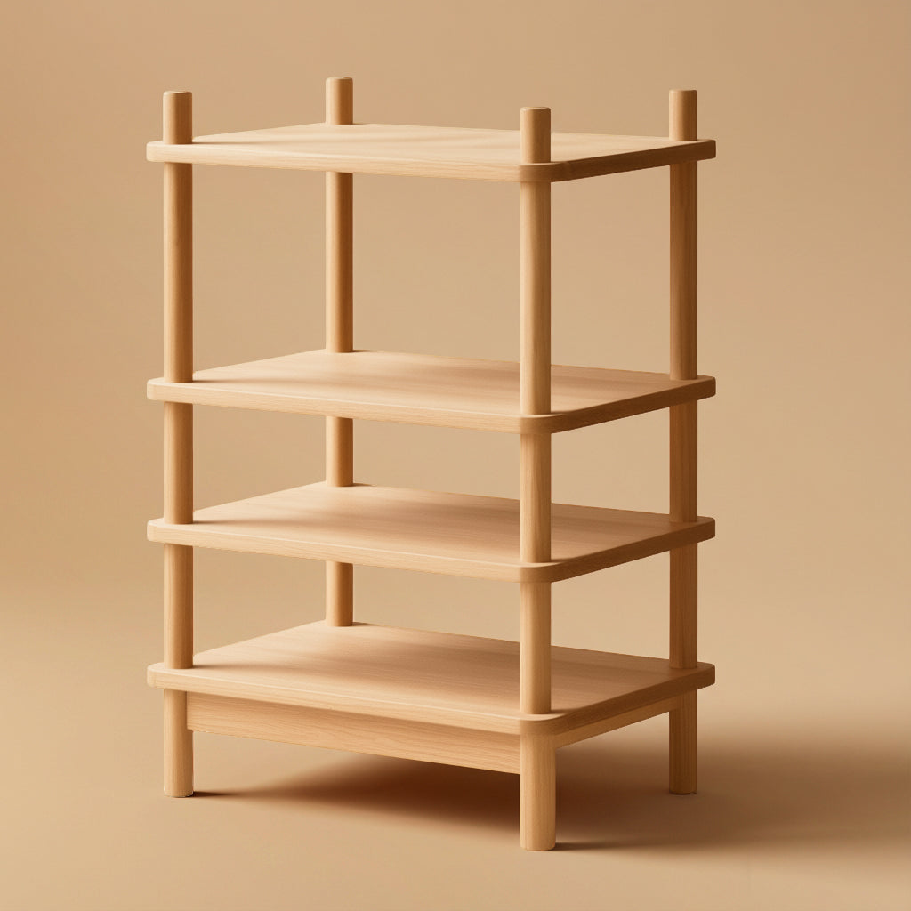 Wooden Tiered Storage Shelf