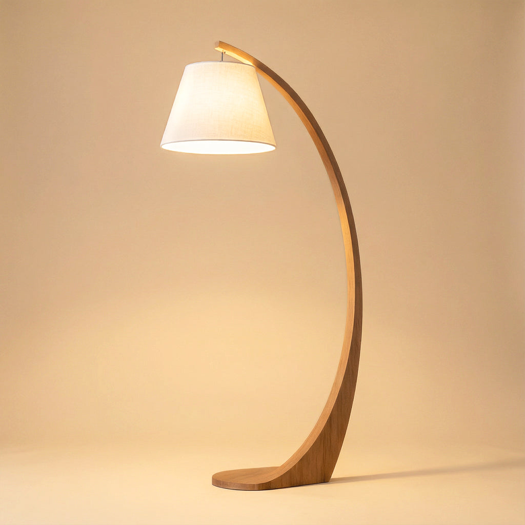 Arc Wood Floor Lamp