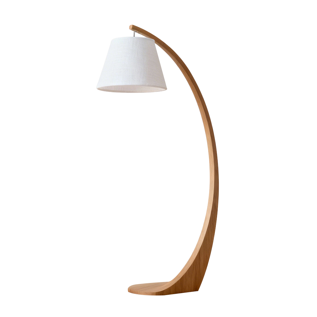Arc Wood Floor Lamp