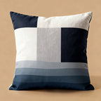 Blue Block Patchwork Pillow