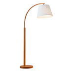 Curved Wood Floor Lamp