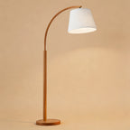 Curved Wood Floor Lamp