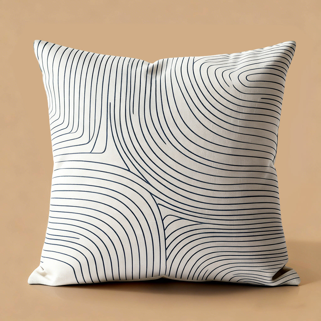 Line Pattern Throw Pillow