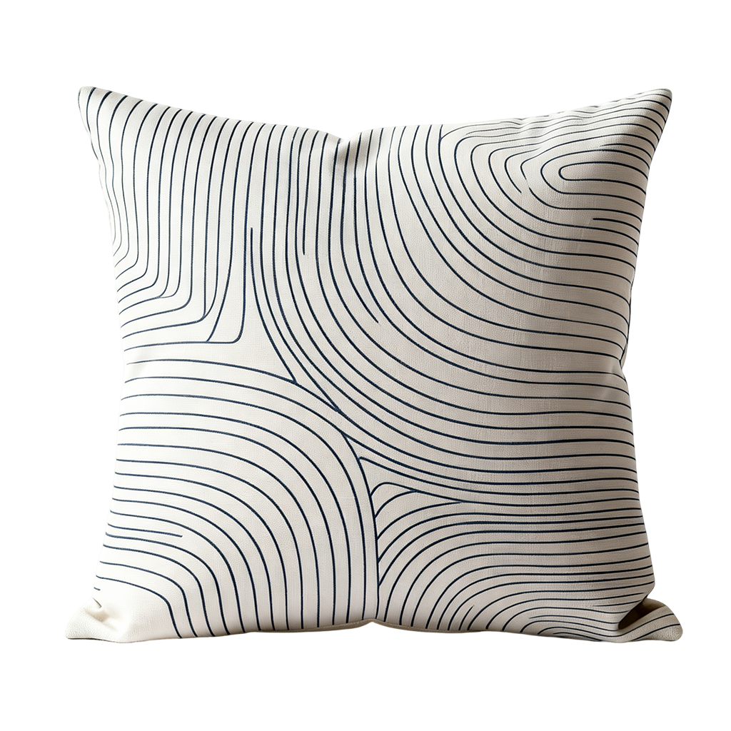 Line Pattern Throw Pillow