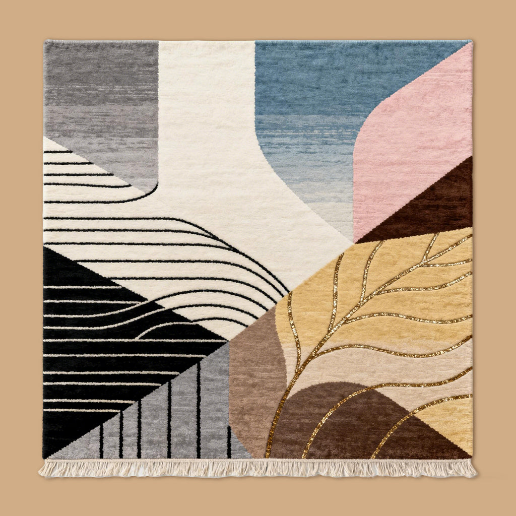 Multicolor Geometric Area Rug